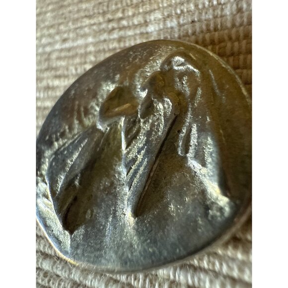 V+K Vilmain & Klinger Guardian Angel Pocket Pewter Coin Token - Picture 7 of 10